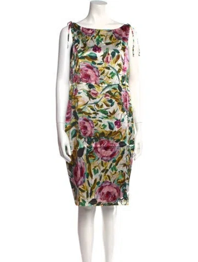 Pre-owned Emilia George Silk Mini Dress W/ Tags In Green