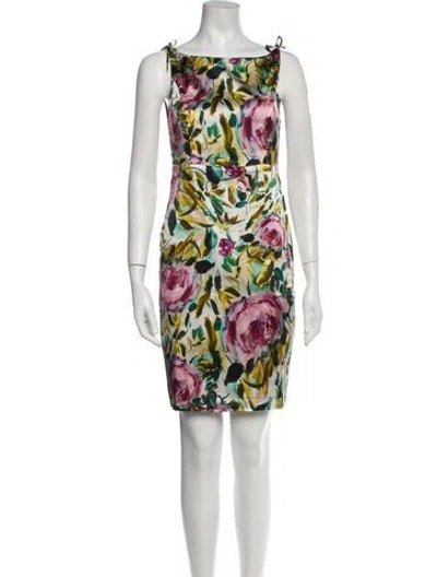 Pre-owned Emilia George Silk Mini Dress W/ Tags In Neutral