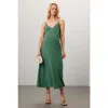 Emilia George Victoria Slip Dress In Green