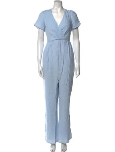 Pre-owned Emilia George V-neck Jumpsuit W/ Tags In Yellow