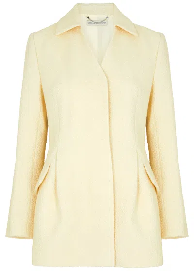 Emilia Wickstead Aideen Bouclé Cotton Jacket In Ivory
