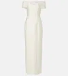 Emilia Wickstead Aislinn Floral Pencil Cloque Gown