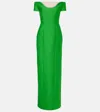 Emilia Wickstead Aislinn Jacquard Maxi Dress In Green