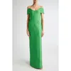 Emilia Wickstead Aislinn Jacquard Maxi Dress In Green