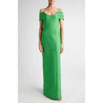 EMILIA WICKSTEAD EMILIA WICKSTEAD AISLYNN STRAPLESS FLORAL CLOQUÉ GOWN