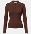 Emilia Wickstead Ambrose Wool Sweater In Brown