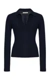 Emilia Wickstead Austin V-neck Wool Sweater