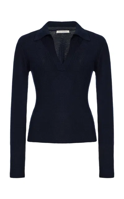 Emilia Wickstead Austin V-neck Wool Sweater
