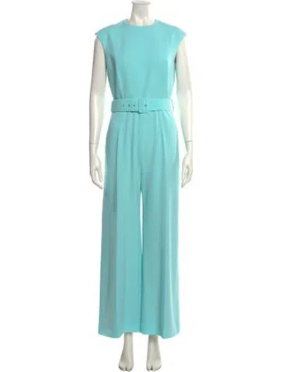 Pre-owned Emilia Wickstead Bateau Neckline Jumpsuit In Green
