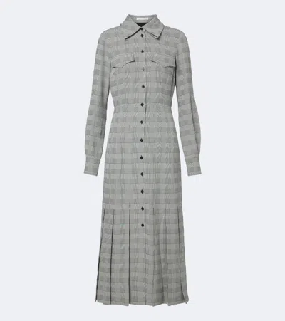 Emilia Wickstead Caliste Checked Shirtdress In White