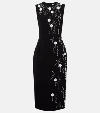 Emilia Wickstead Cappia Embellished Midi Dress