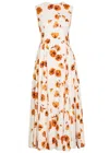 Emilia Wickstead Chelsea Floral-print Seersucker Midi Dress In Multi