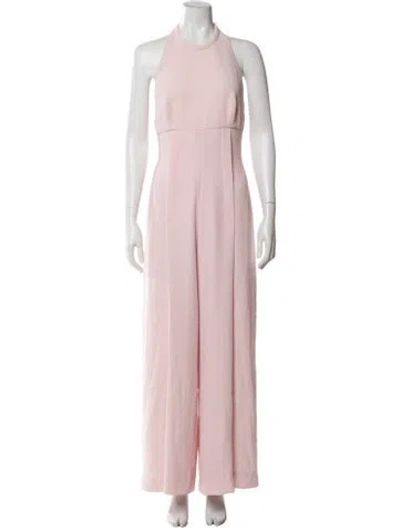 Pre-owned Emilia Wickstead Crew Neck Jumpsuit In Pink