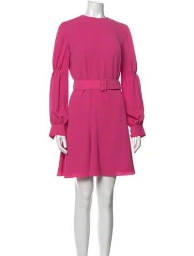 Pre-owned Emilia Wickstead Crew Neck Knee-length Dress In Pink