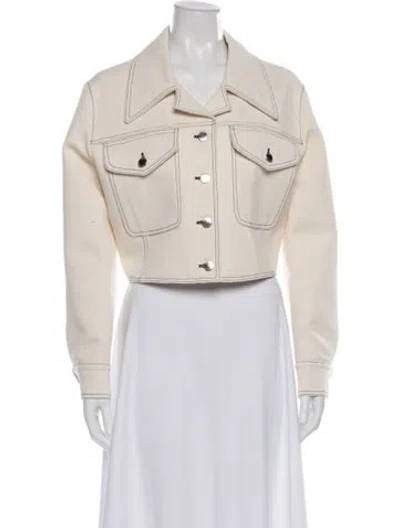 Pre-owned Emilia Wickstead Denim Jacket In Neutral