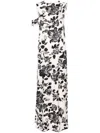 Emilia Wickstead Drifa Floral-print Maxi Dress In Neutrals