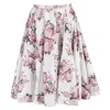 Emilia Wickstead Edy Printed Skirt In Floral Print Cotton In Neutral