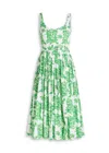 Emilia Wickstead Eglantine Printed Cotton-poplin Midi Dress