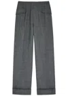 Emilia Wickstead Eilmear Straight-leg Trousers In Gray