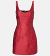 Emilia Wickstead Einna Jacquard Minidress In Red