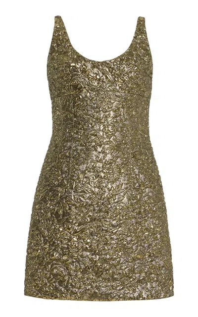 Emilia Wickstead Einna Metallic Mini Dress