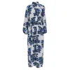 Emilia Wickstead Elanda Crepe Georgette Maxi Dress In Floral Print Polyester In Multi