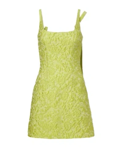 Emilia Wickstead Eliezer Floral Cloque Minidress In Black