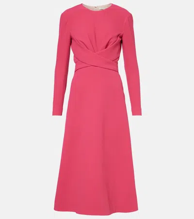 Emilia Wickstead Elta Crêpe Midi Dress In 0