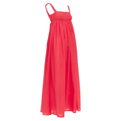 Pre-owned Emilia Wickstead Evelina Dress In Red