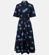 Emilia Wickstead Cotton Floral Rubie Midi Dress