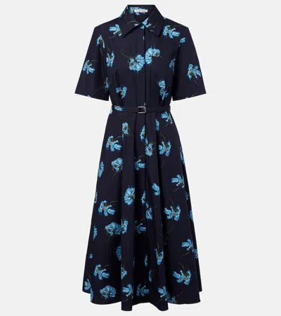 EMILIA WICKSTEAD FLORAL COTTON SHIRT DRESS