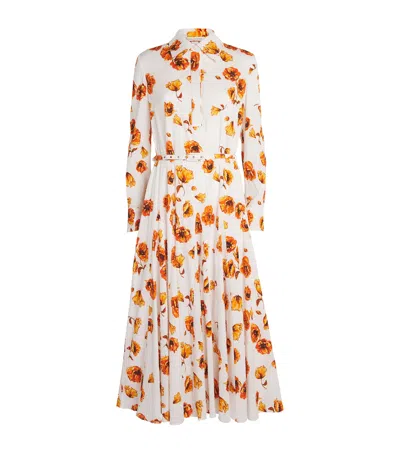 Emilia Wickstead Floral Marione Midi Shirt Dress