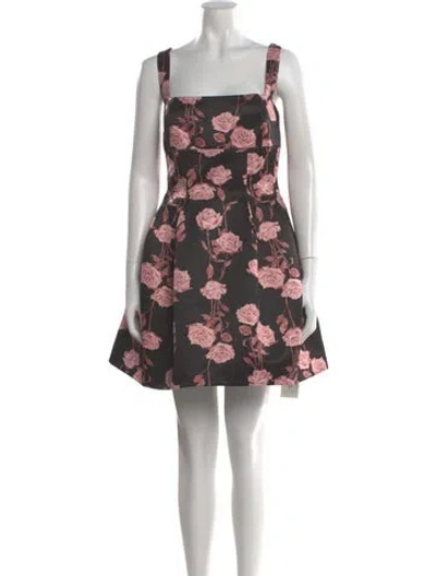 Pre-owned Emilia Wickstead Floral Print Mini Dress In Multi