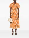 Emilia Wickstead Florencia Midi Dress In Multi