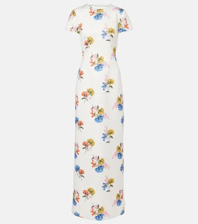 Emilia Wickstead Maxikleid Fosette In White