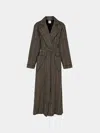 Emilia Wickstead Georgette Houndstooth Robe Size: M  Abask Luxury Gift
