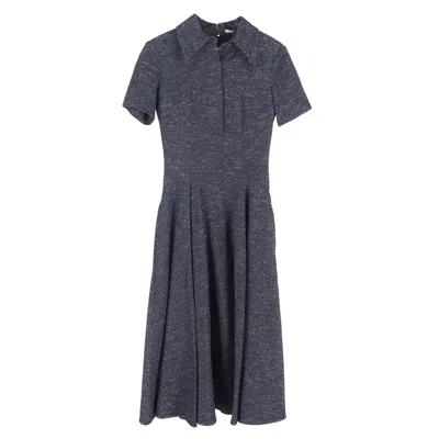 Emilia Wickstead Jody Belted Denim Midi Shirt Dress In Blue Cotton In Gray