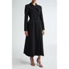 EMILIA WICKSTEAD EMILIA WICKSTEAD KALONICE LONG SLEEVE BELTED MIDI COATDRESS