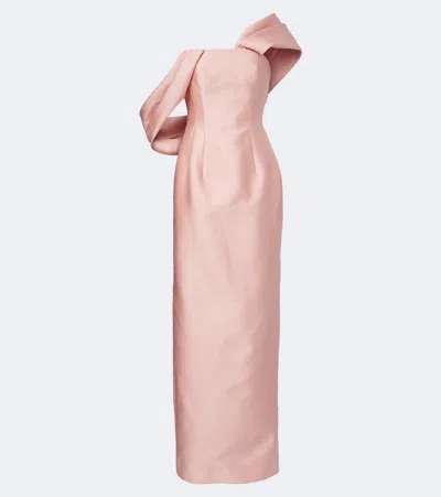 Emilia Wickstead Kiana Corset Gown In Pink