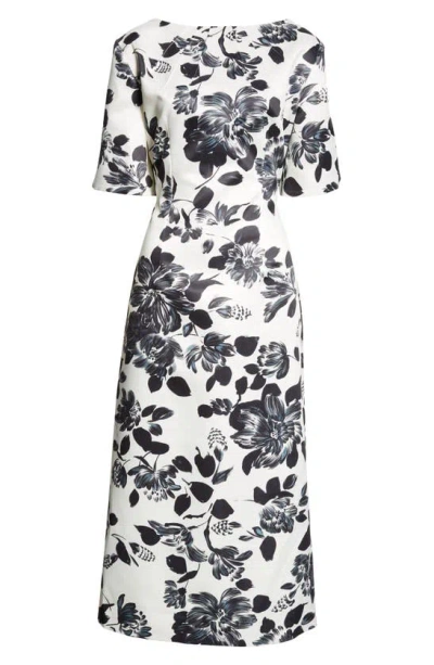 EMILIA WICKSTEAD KORA FLORAL SHEATH MIDI DRESS