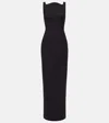 Emilia Wickstead Lipa Low Back Column Gown In Black
