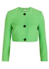 Emilia Wickstead Lizette Wool-crepe Cropped Jacket