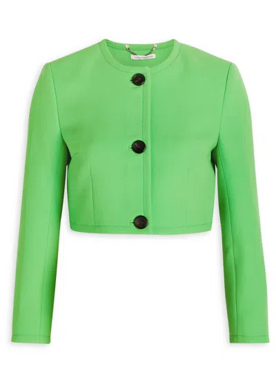 Emilia Wickstead Lizette Wool-crepe Cropped Jacket