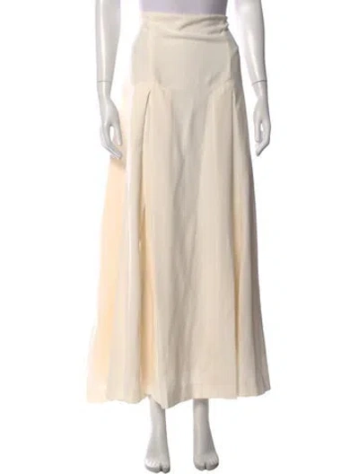 Pre-owned Emilia Wickstead Long Skirt In Neutral