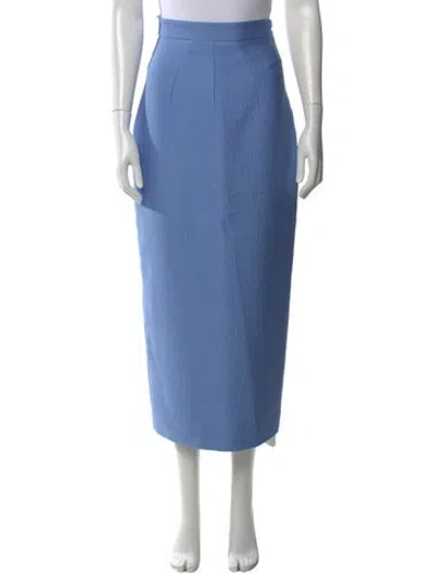 Pre-owned Emilia Wickstead Long Skirt W/ Tags In Blue