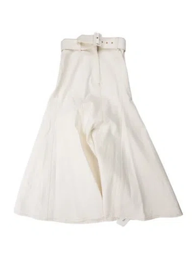Pre-owned Emilia Wickstead Long Skirt In White