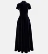 Emilia Wickstead Robe Malinda Aus Baumwollsamt In Blue