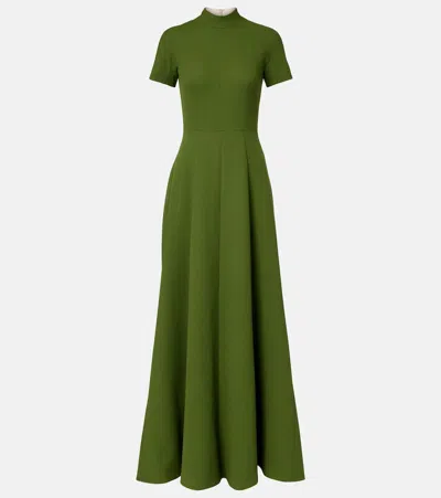 Emilia Wickstead Malinda Double-crêpe Gown In Green