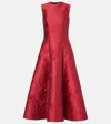 Emilia Wickstead Mara Floral Jacquard Cocktail Dress In Red