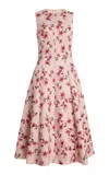 Emilia Wickstead Mara Floral Taffeta Faille Midi Dress